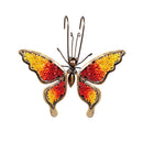 Pollinator Garden Plant Support & Accessories, Metal & Beaded Glass Butterfly Pot Hugger, Set of 24