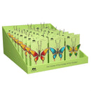Pollinator Garden Plant Support & Accessories, Metal & Beaded Glass Butterfly Pot Hugger, Set of 24