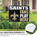 New Orleans Saints Yard Sign "Fans Play Here"