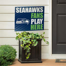 Seattle Seahawks Yard Sign "Fans Play Here"