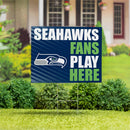 Seattle Seahawks Yard Sign "Fans Play Here"
