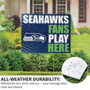 Seattle Seahawks Yard Sign "Fans Play Here"