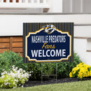 Nashville Predators Yard Sign, "Fans Welcome"
