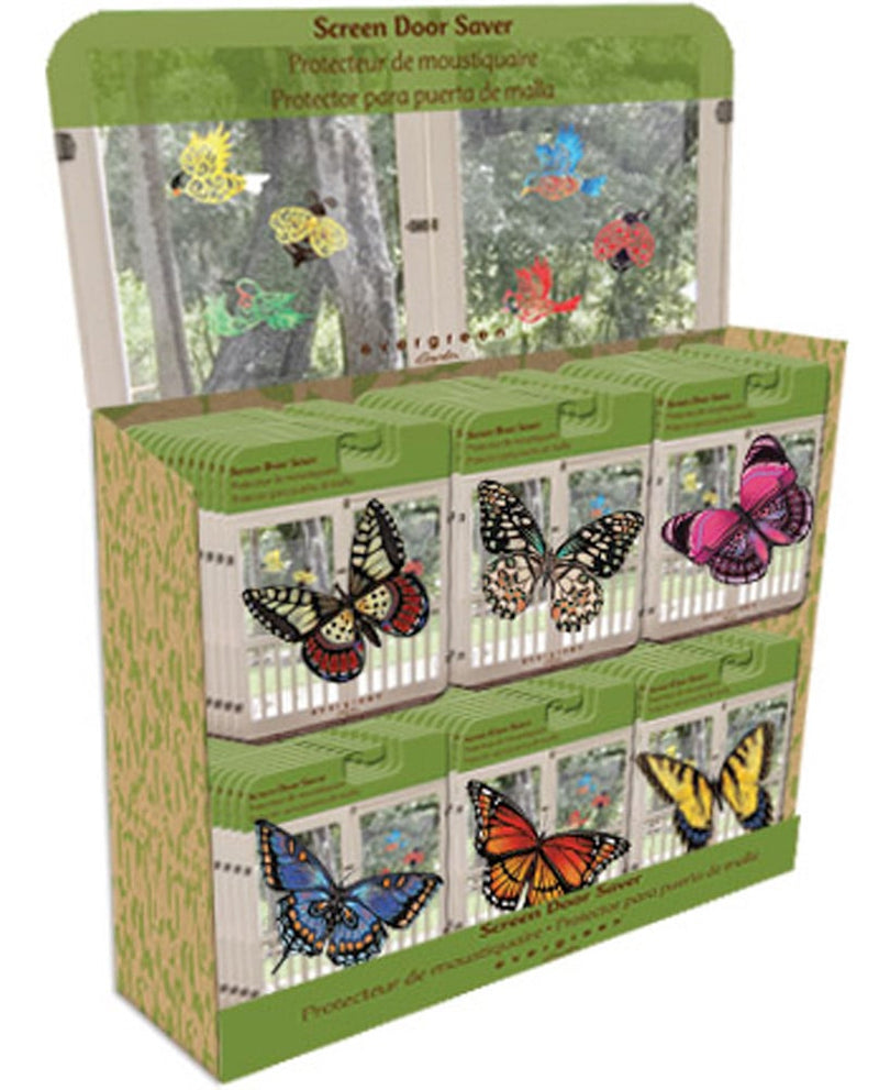Polliantor Garden Screen Saver, Radiant Butterflies Screen Door Savers, 6 Asst. Designs