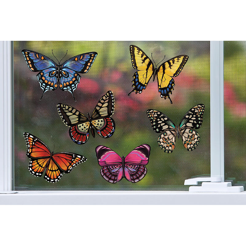 Polliantor Garden Screen Saver, Radiant Butterflies Screen Door Savers, 6 Asst. Designs