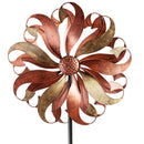 75"H Wind Spinner, Bronze and Copper Twist
