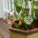 Garden of Wonder Garden Stake, Copper Wire Art Glass Plant Pick, 13"H