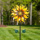 Petal & Plow Wind Spinner, Sunflower Design, 75"H