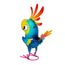 Palm Beach Garden Statue, Metal Bright & Colorful Cockatoo, 14"H