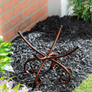 Metal Copper Convertible Bird Bath Stand