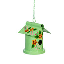What She Shed Birdhouse, Metal Decorative Vibrant Hand-Painted Bird House, 6" H