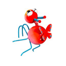 Pollinator Garden Plant Support & Accessories, Jolly Bug Pot Hugger, Set of 24