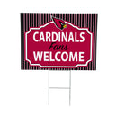 Arizona Cardinals Yard Sign, "Fans Welcome"
