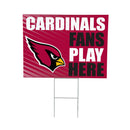 Arizona Cardinals Yard Sign "Fans Play Here"