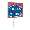 Buffalo Bills Yard Sign, "Fans Welcome"