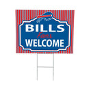 Buffalo Bills Yard Sign, "Fans Welcome"