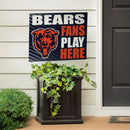 Chicago Bears Yard Sign "Fans Play Here"