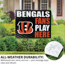 Cincinnati Bengals Yard Sign "Fans Play Here"