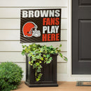 Cleveland Browns Yard Sign "Fans Play Here"