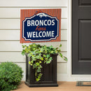 Denver Broncos Yard Sign, "Fans Welcome"
