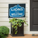 Detroit Lions Yard Sign, "Fans Welcome"