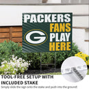 Green Bay Packers Yard Sign "Fans Play Here"
