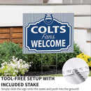Indianapolis Colts Yard Sign, "Fans Welcome"