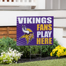 Minnesota Vikings Yard Sign "Fans Play Here"