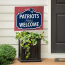 New England Patriots Yard Sign, "Fans Welcome"
