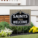 New Orleans Saints Yard Sign, "Fans Welcome"