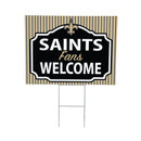 New Orleans Saints Yard Sign, "Fans Welcome"