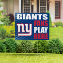 New York Giants Yard Sign "Fans Play Here"