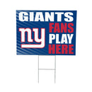 New York Giants Yard Sign "Fans Play Here"