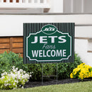 New York Jets Yard Sign, "Fans Welcome"
