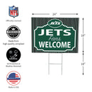 New York Jets Yard Sign, "Fans Welcome"