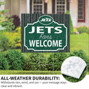 New York Jets Yard Sign, "Fans Welcome"