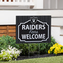 Las Vegas Raiders Yard Sign, "Fans Welcome"