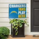 Los Angeles Chargers Yard Sign "Fans Play Here"