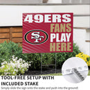 San Francisco 49ers Yard Sign "Fans Play Here"