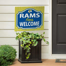 Los Angeles Rams Yard Sign, "Fans Welcome"
