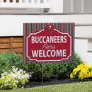 Tampa Bay Buccaneers Yard Sign, "Fans Welcome"