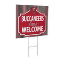 Tampa Bay Buccaneers Yard Sign, "Fans Welcome"