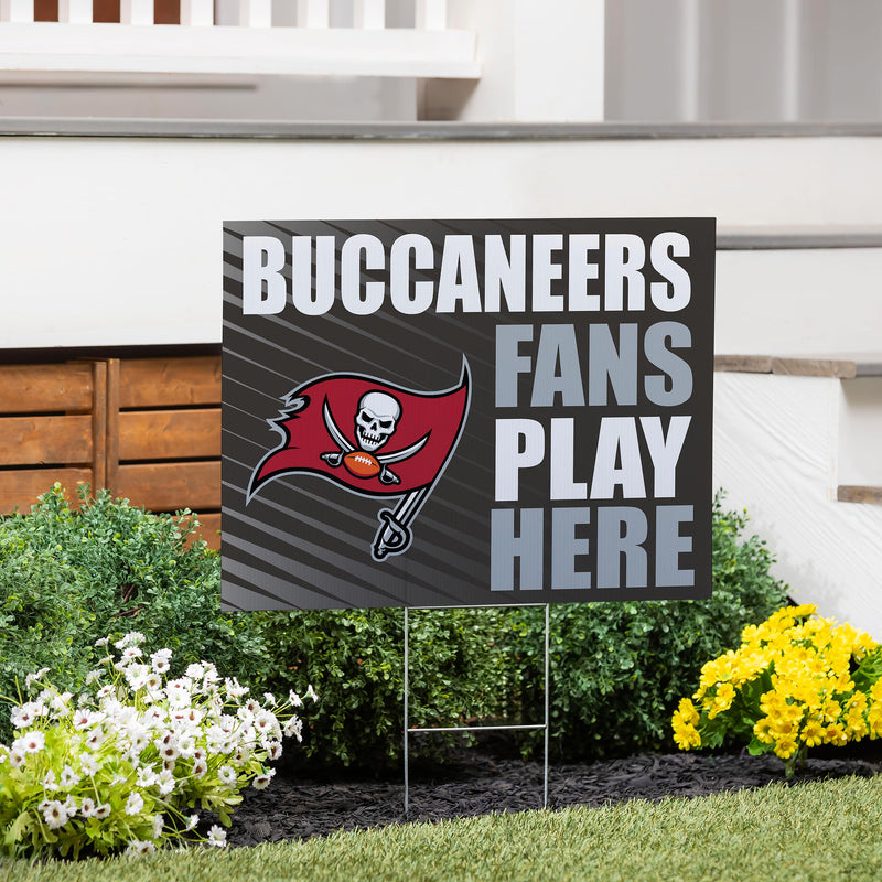 Tampa Bay Buccaneers Yard Sign "Fans Play Here"