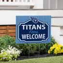 Tennessee Titans Yard Sign, "Fans Welcome"