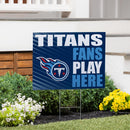 Tennessee Titans Yard Sign "Fans Play Here"
