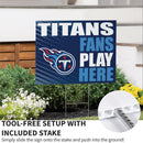 Tennessee Titans Yard Sign "Fans Play Here"