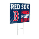 Boston Red Sox Yard Sign "Fans Play Here"