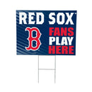 Boston Red Sox Yard Sign "Fans Play Here"