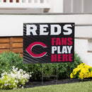 Cincinnati Reds Yard Sign "Fans Play Here"