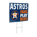 Houston Astros Yard Sign "Fans Play Here"